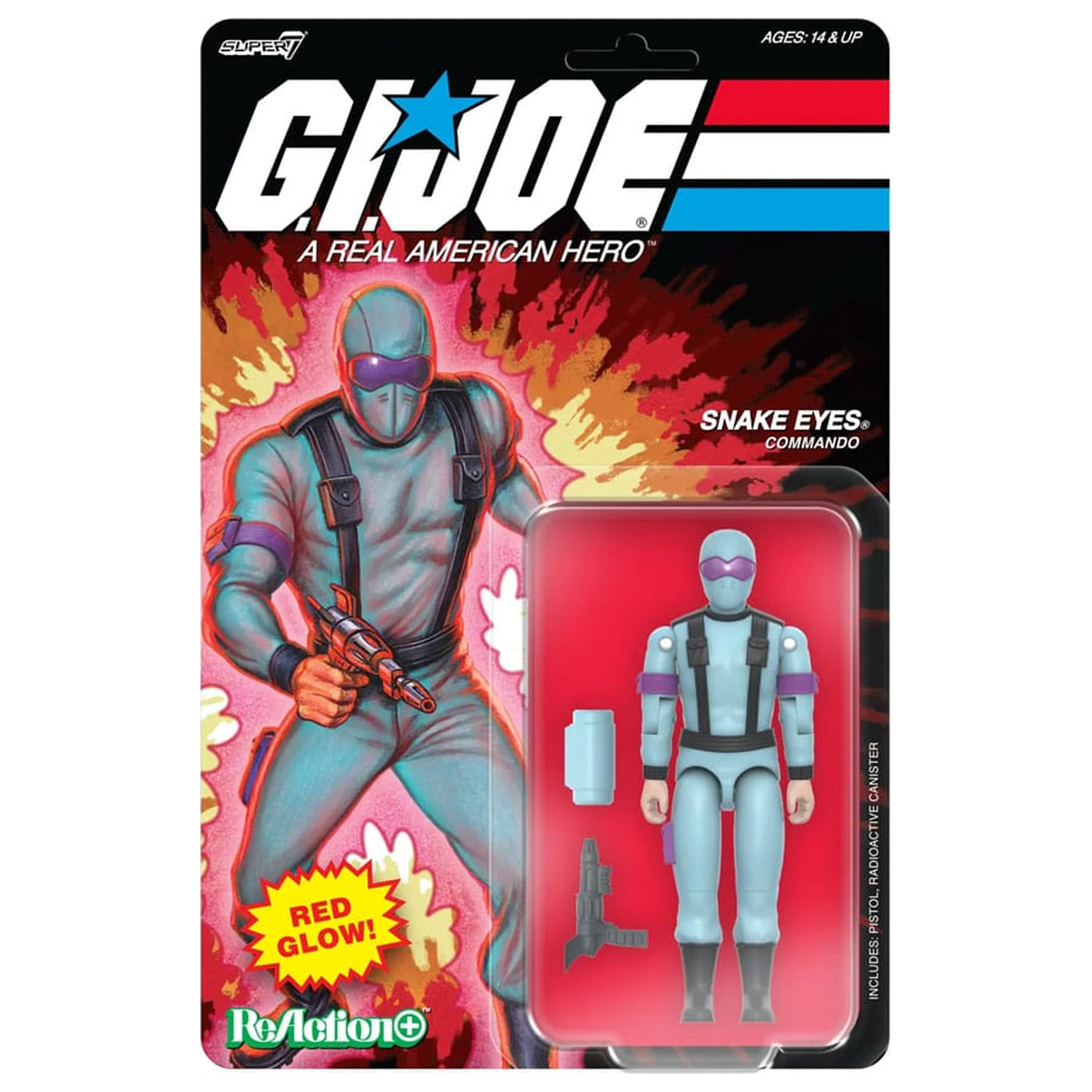 GI Joe ReAction+ akčná figúrka Wave 06 Snake Eyes (Red Glow, Crystal Poison) 10 cm produktová fotografia