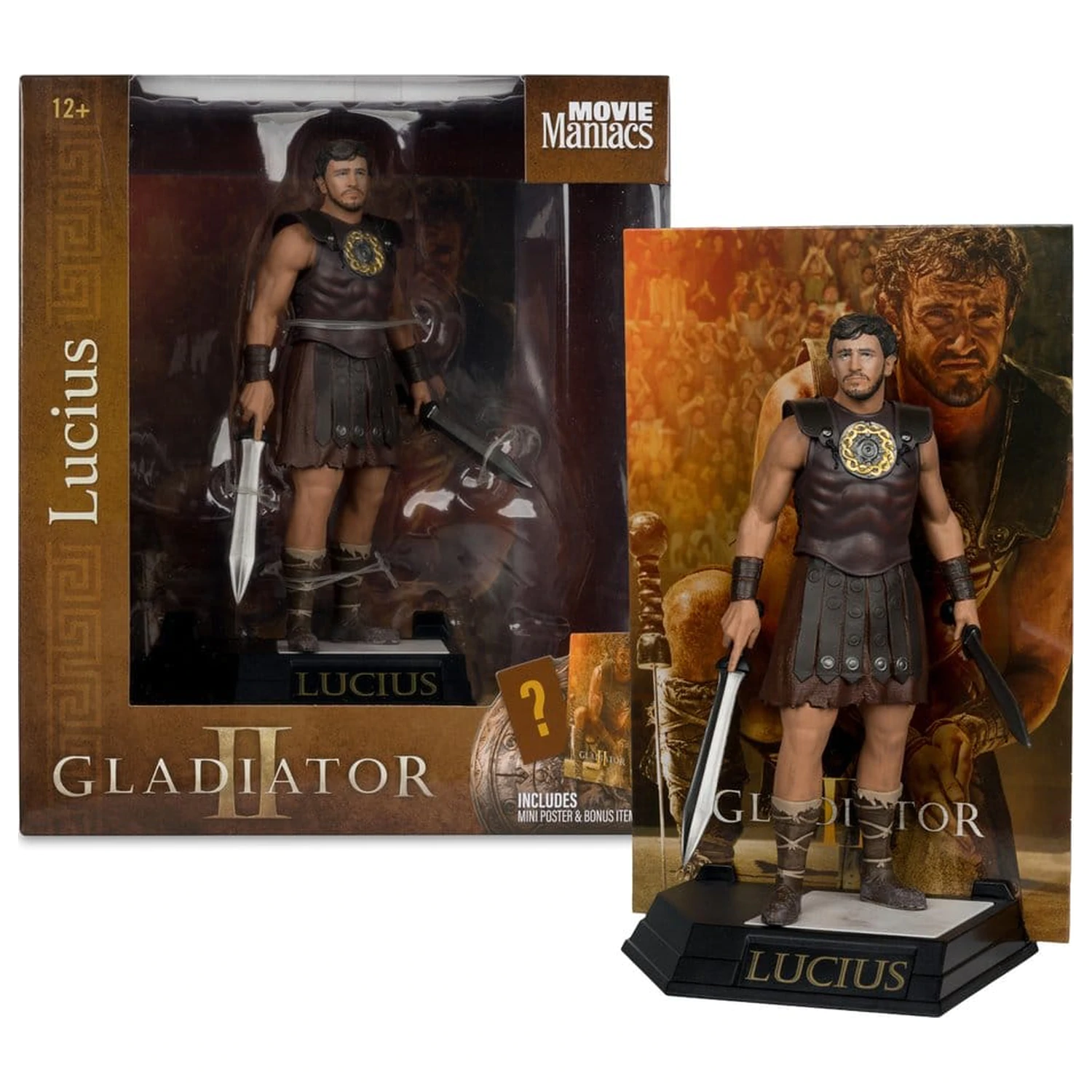 Gladiator II Movie Maniacs Socha Lucius 16 cm produktová fotografia