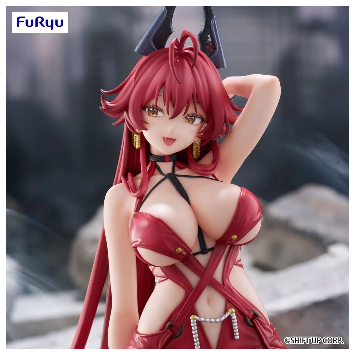 Goddess of Victory: Nikke Noodle Stopper PVC figúrka Red Hood: Nonsense Red 14 cm produktová fotografia