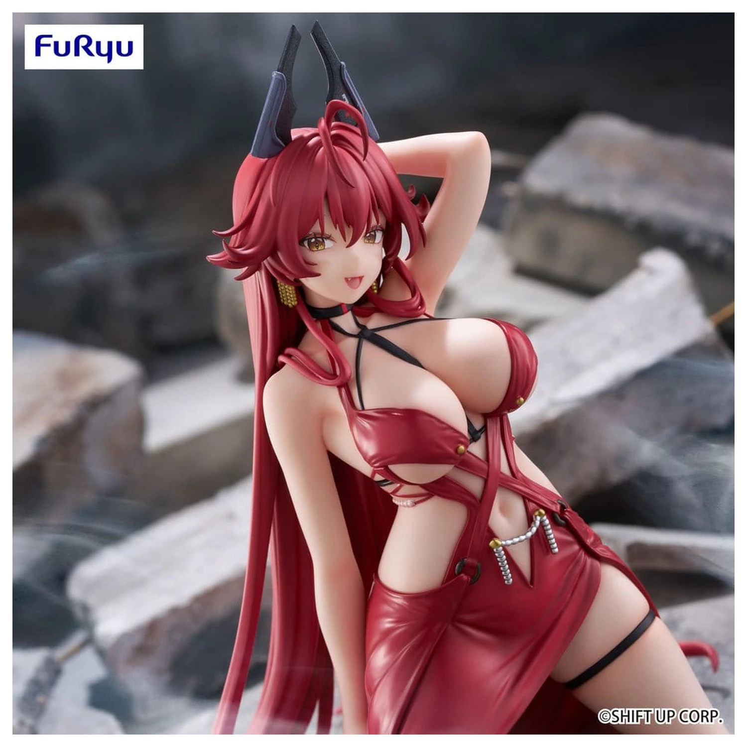Goddess of Victory: Nikke Noodle Stopper PVC figúrka Red Hood: Nonsense Red 14 cm produktová fotografia