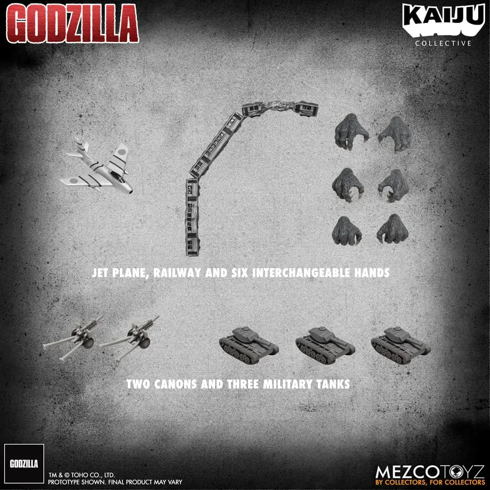 Godzilla (1954) Kaiju Collective akčná figúrka Godzilla - Čiernobiela edícia 20 cm termékfotó