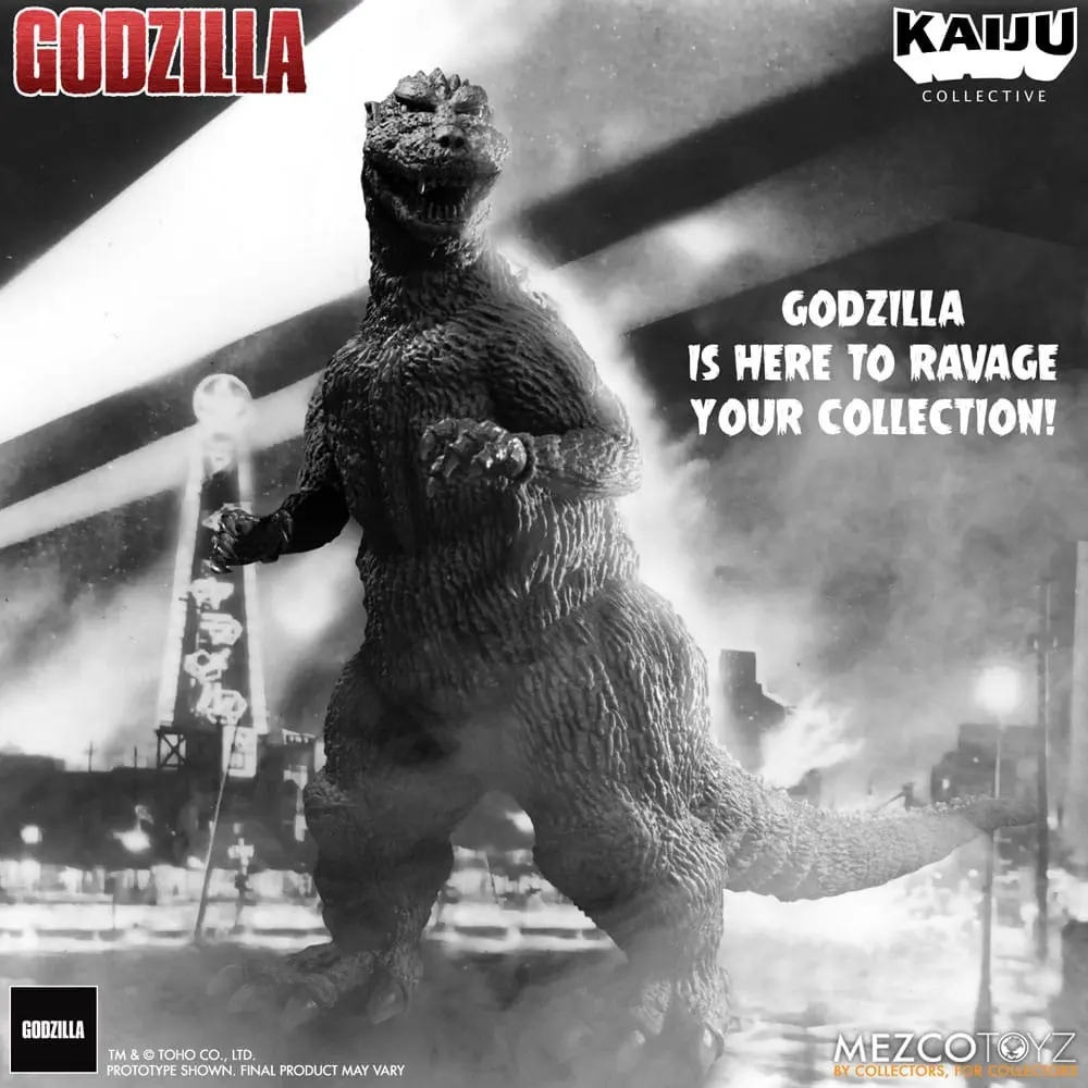 Godzilla (1954) Kaiju Collective akčná figúrka Godzilla - Čiernobiela edícia 20 cm termékfotó