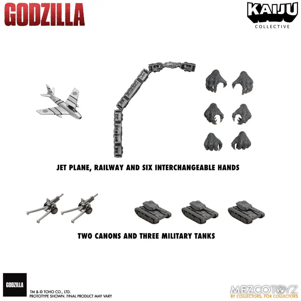 Godzilla (1954) Kaiju Collective akčná figúrka Godzilla - Čiernobiela edícia 20 cm termékfotó