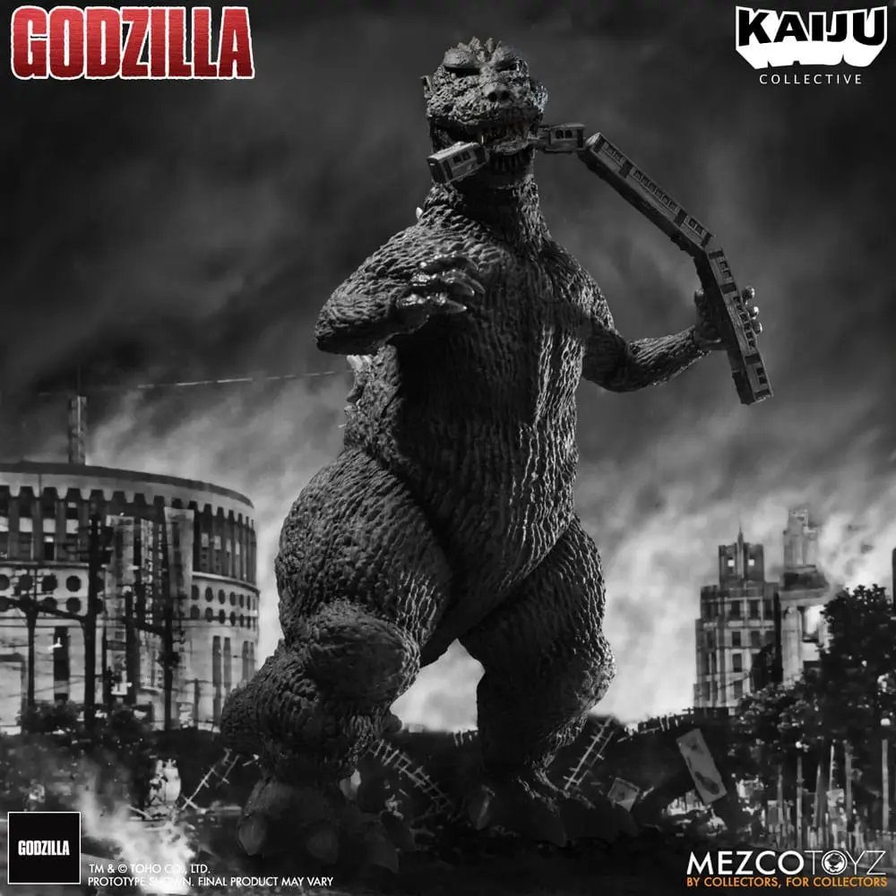 Godzilla (1954) Kaiju Collective akčná figúrka Godzilla - Čiernobiela edícia 20 cm termékfotó