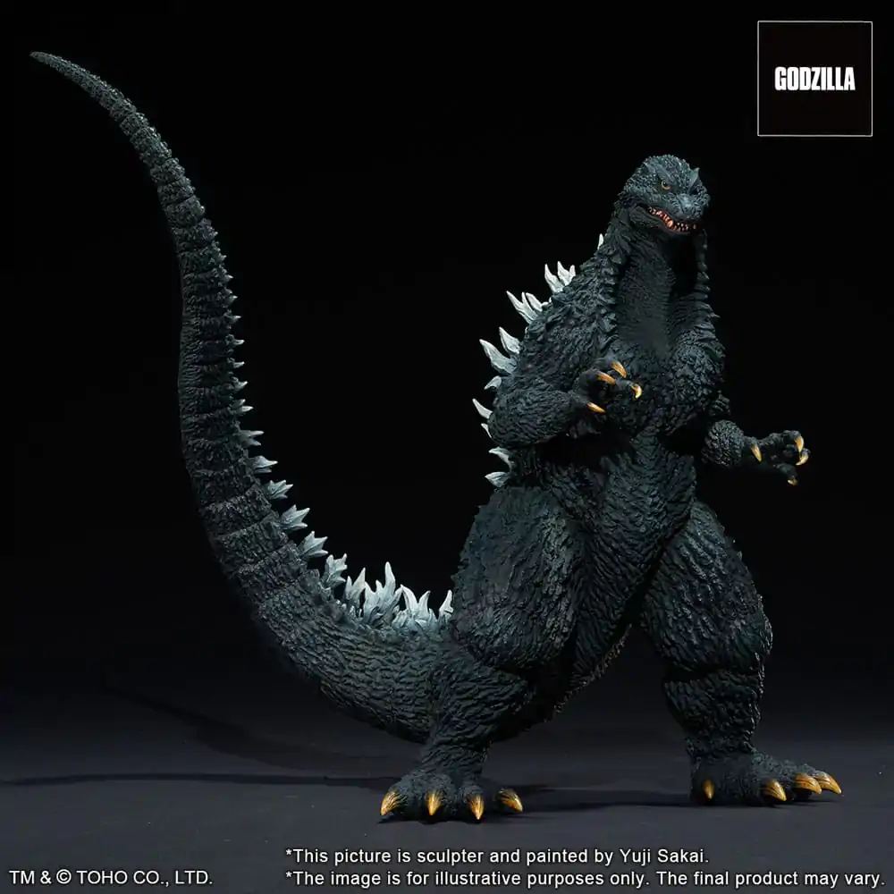 Godzilla against Mechagodzilla 2002 TOHO Yuji Sakai Modeling Collection PVC Socha Godzilla Battle in the Storm 28 cm produktová fotografia