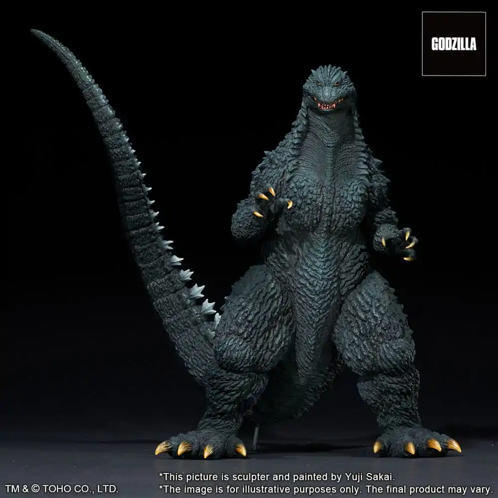 Godzilla against Mechagodzilla 2002 TOHO Yuji Sakai Modeling Collection PVC Socha Godzilla Battle in the Storm 28 cm produktová fotografia