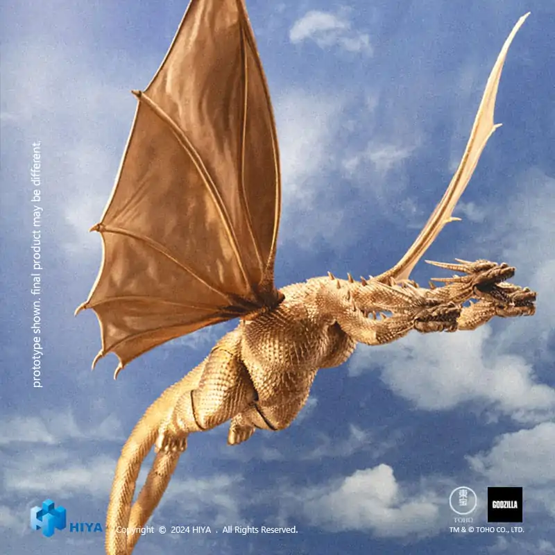 Godzilla Exquisite Basic akčná figúrka Godzilla vs King Ghidorah King Ghidorah 25 cm produktová fotografia