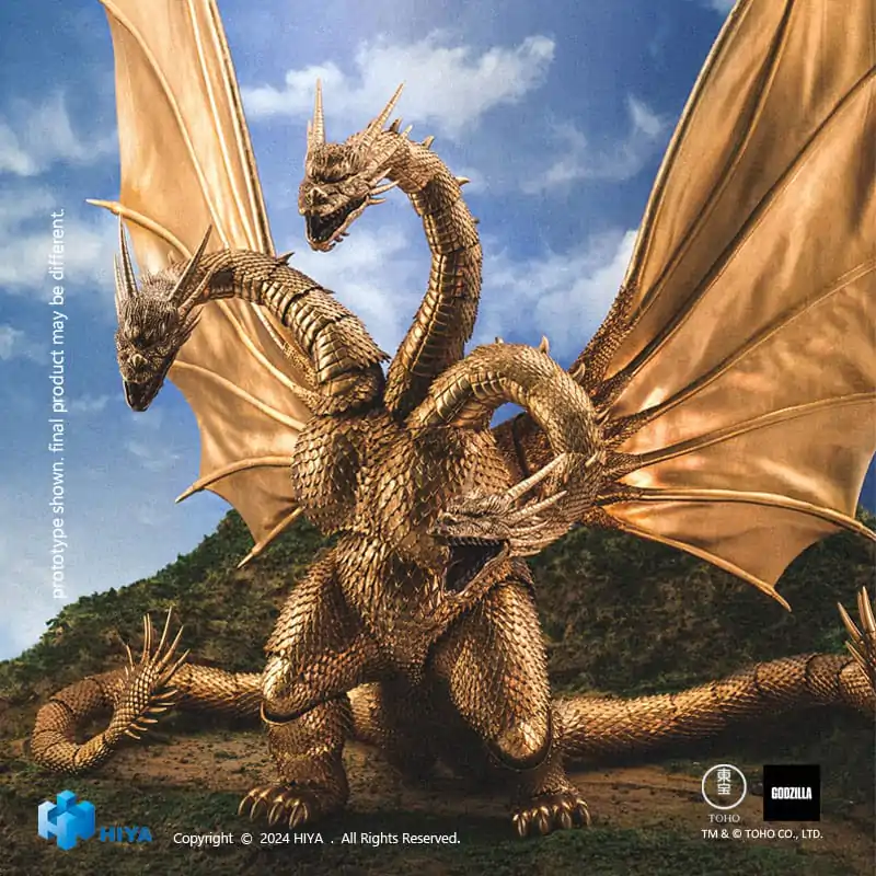 Godzilla Exquisite Basic akčná figúrka Godzilla vs King Ghidorah King Ghidorah 25 cm produktová fotografia