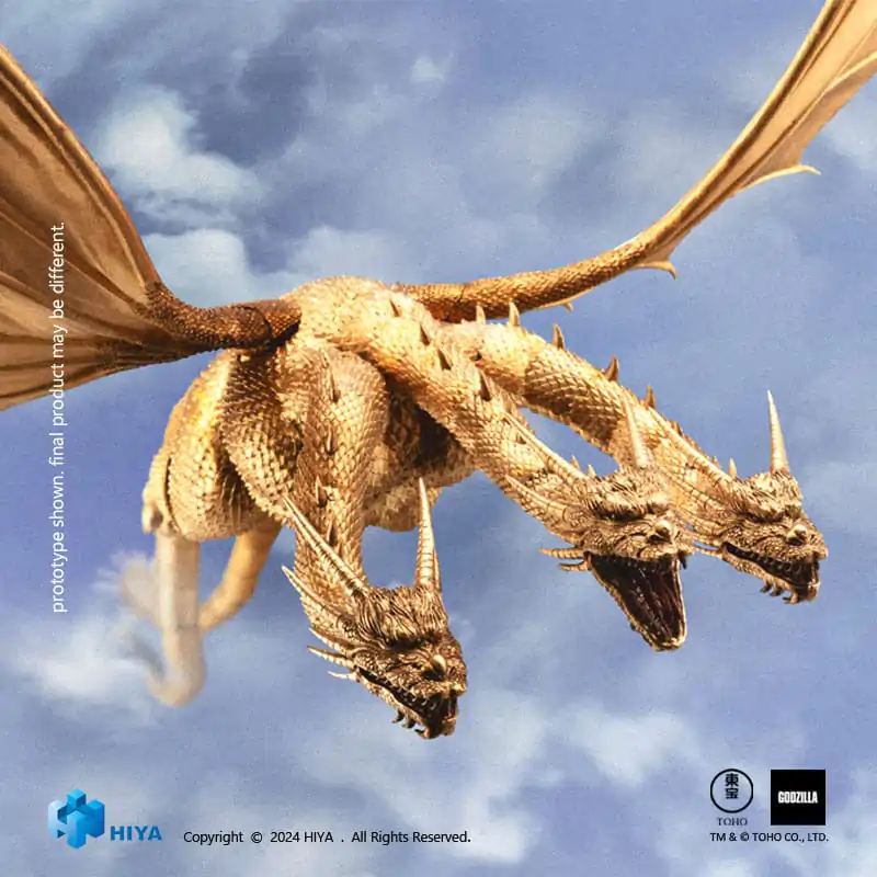 Godzilla Exquisite Basic akčná figúrka Godzilla vs King Ghidorah King Ghidorah 25 cm produktová fotografia