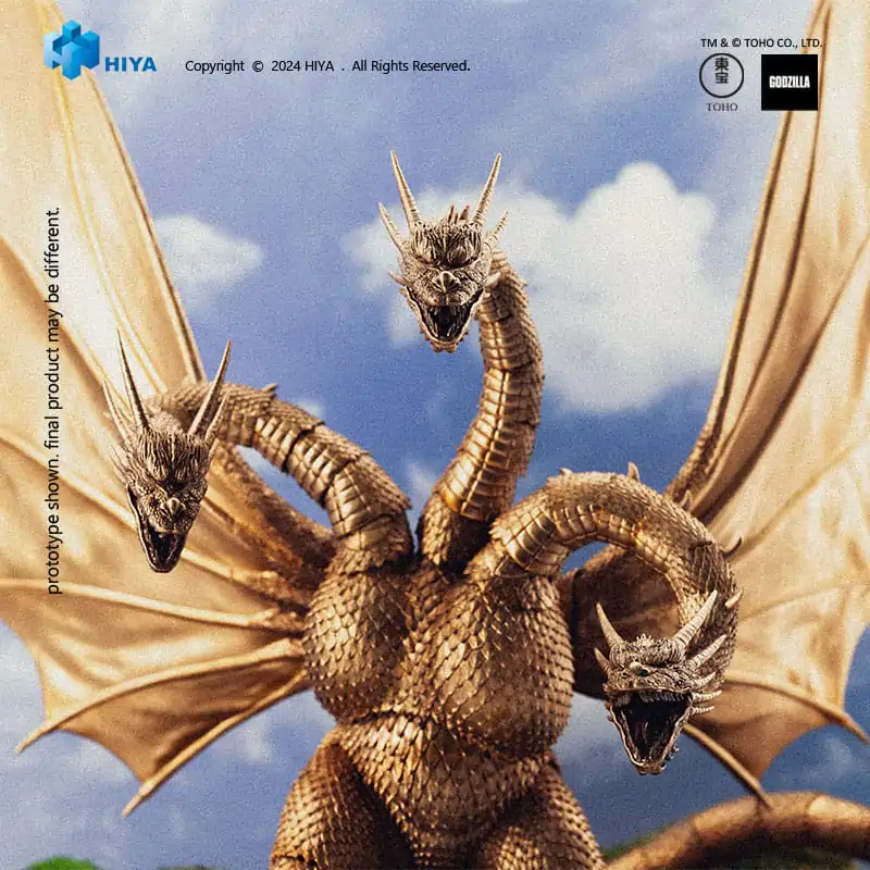 Godzilla Exquisite Basic akčná figúrka Godzilla vs King Ghidorah King Ghidorah 25 cm produktová fotografia