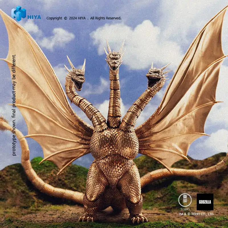 Godzilla Exquisite Basic akčná figúrka Godzilla vs King Ghidorah King Ghidorah 25 cm produktová fotografia