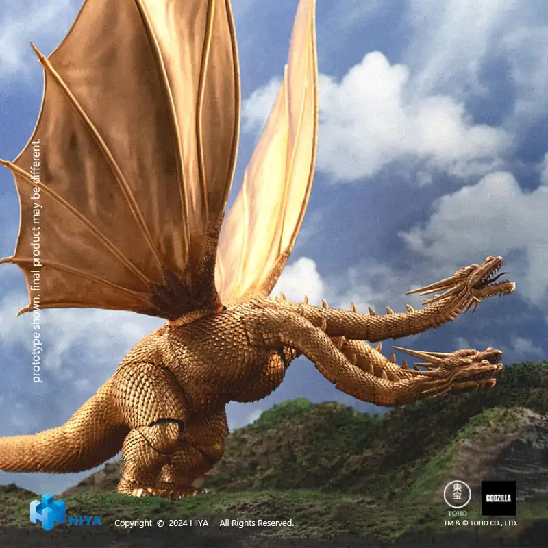 Godzilla Exquisite Basic akčná figúrka Godzilla vs King Ghidorah King Ghidorah 25 cm produktová fotografia