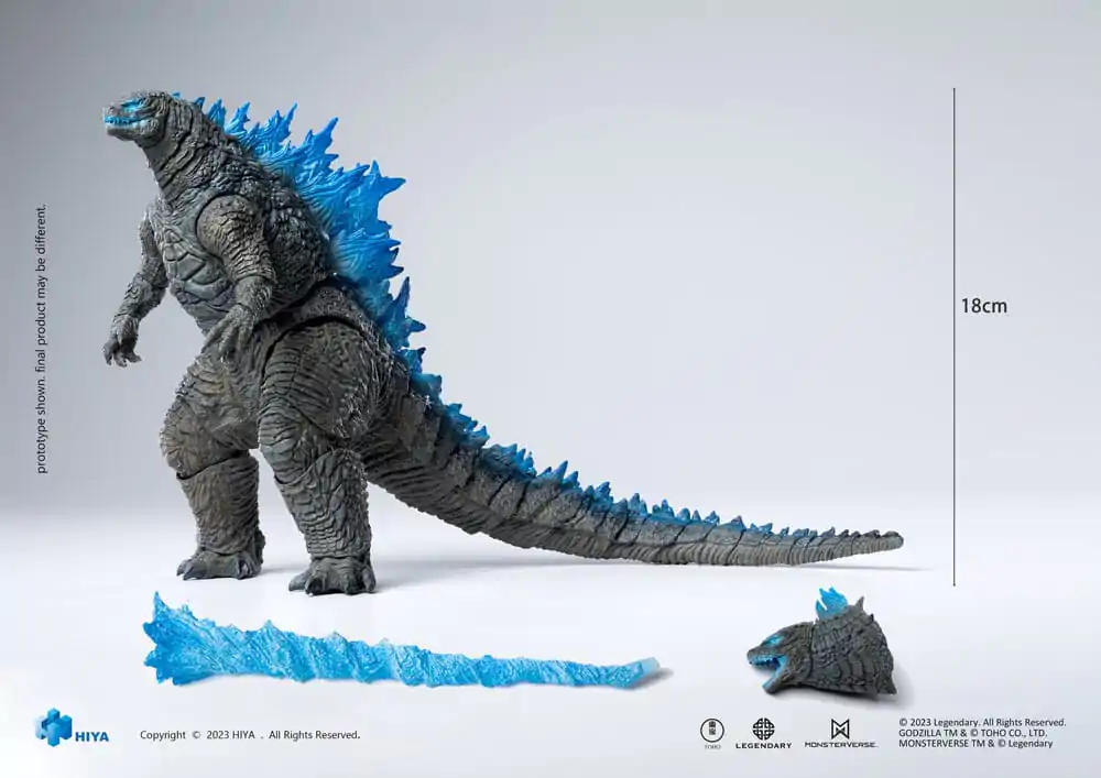 Godzilla Exquisite Basic akčná figúrka Godzilla vs. Kong Heat Ray Godzilla Translucent Version 18 cm produktová fotografia