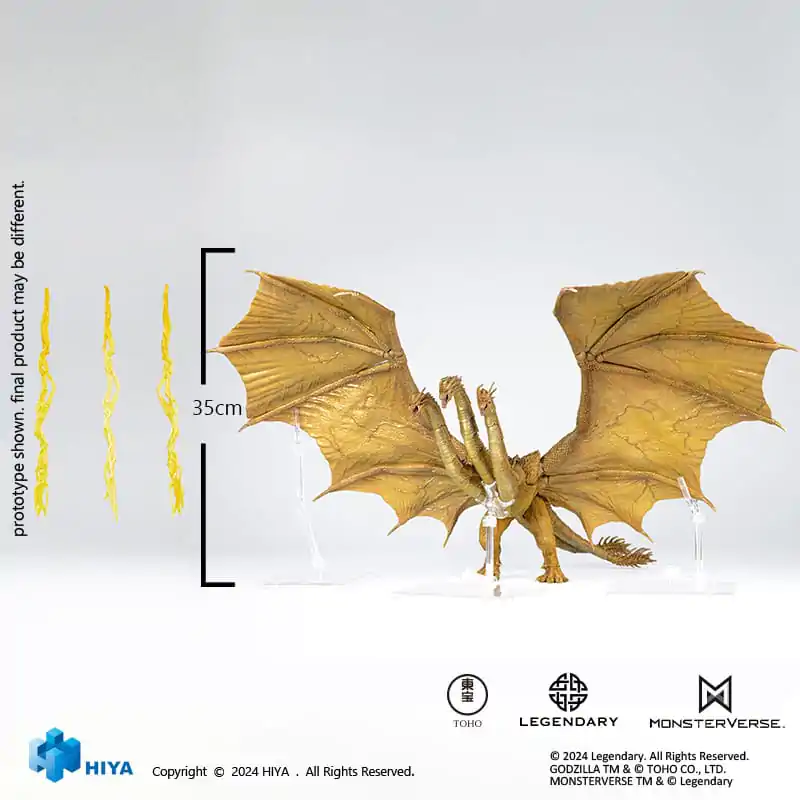 Godzilla: King of the Monsters Exquisite Basic Akčná Figúrka King Ghidorah Gravity Beam Version 35 cm produktová fotografia