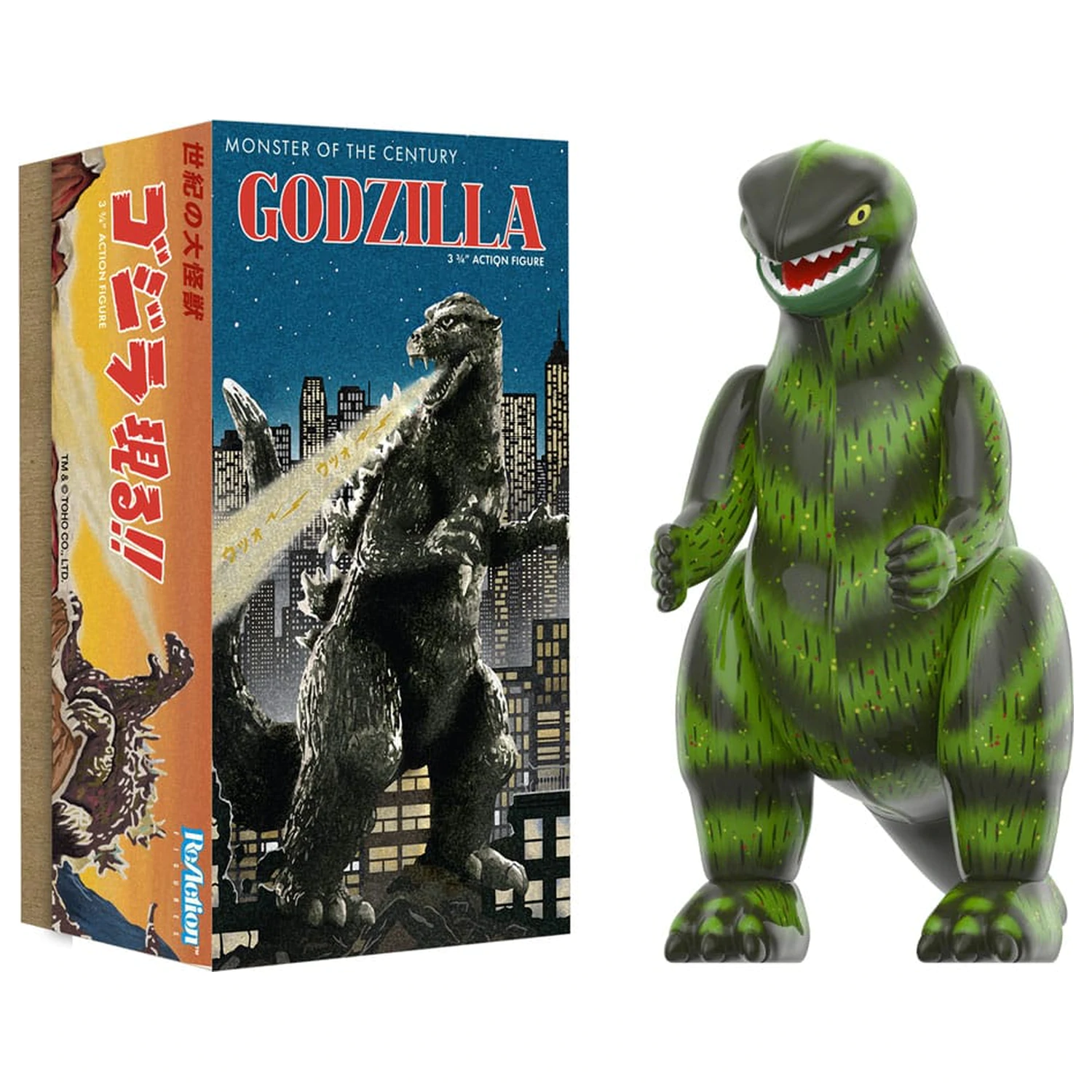 Godzilla Toho ReAction Akčná figúrka Wave 01 (Retro Tin) Godzilla (Marusan Tin) 10 cm produktová fotografia