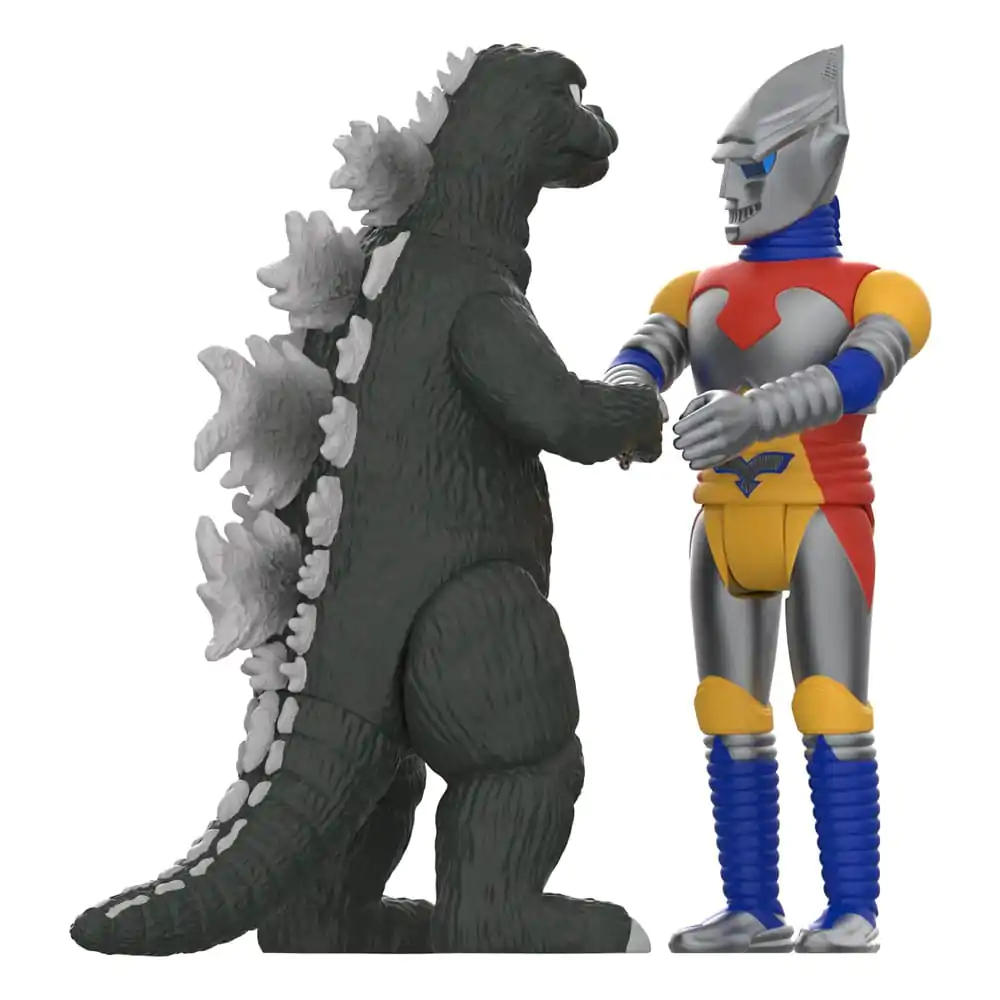 Godzilla Toho ReAction Akčná Figúrka 2-Pack Godzilla & Jet Jaguar shaking Hands 10 cm produktová fotografia