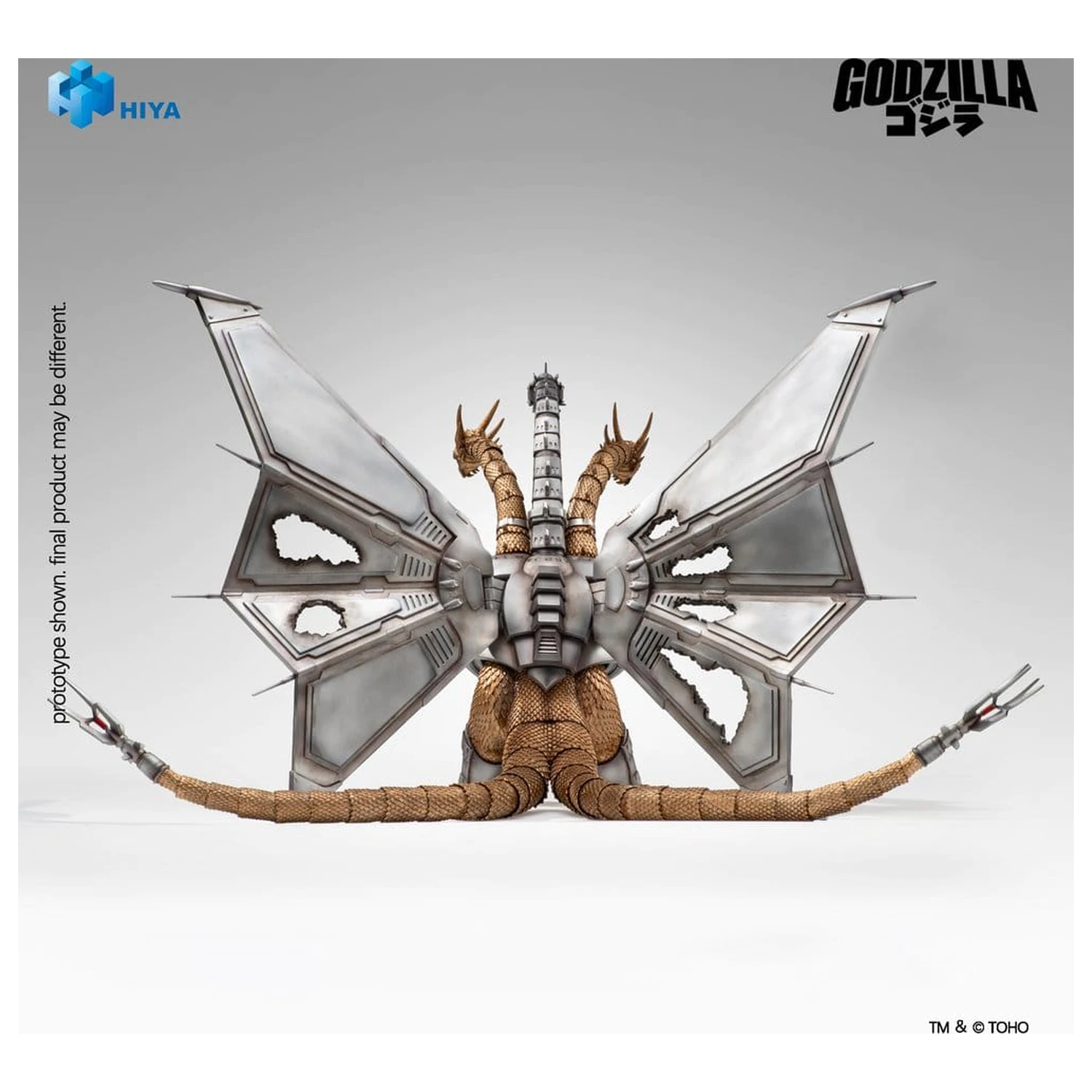 Godzilla vs. King Ghidorah Exquisite Basic Akčná figúrka Bojom poškodený Mecha King Ghidorah 33 cm produktová fotografia