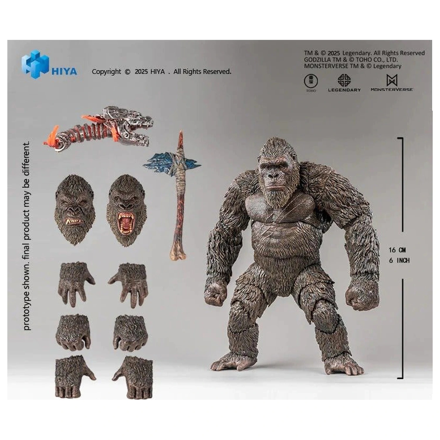 Godzilla vs. Kong Exquisite Basic Series akčná figúrka Kong 2.0 16 cm produktová fotografia