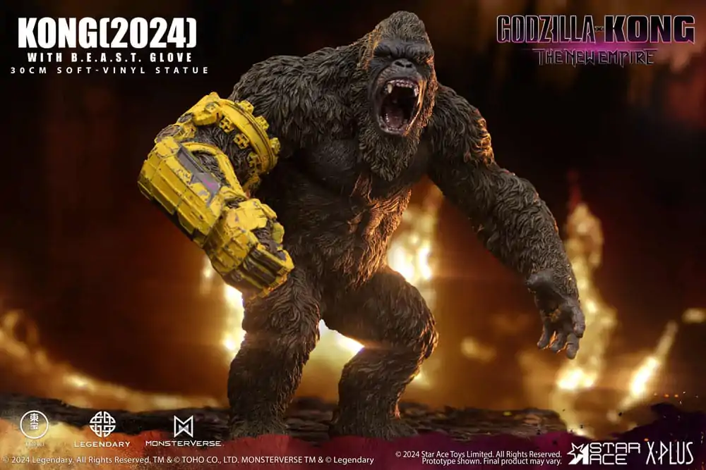 Godzilla vs. Kong: The New Empire Soft Vinyl Statue Kong s rukavicou B.E.A.S.T. 30 cm termékfotó