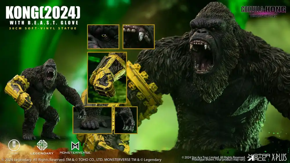 Godzilla vs. Kong: The New Empire Soft Vinyl Statue Kong s rukavicou B.E.A.S.T. 30 cm termékfotó