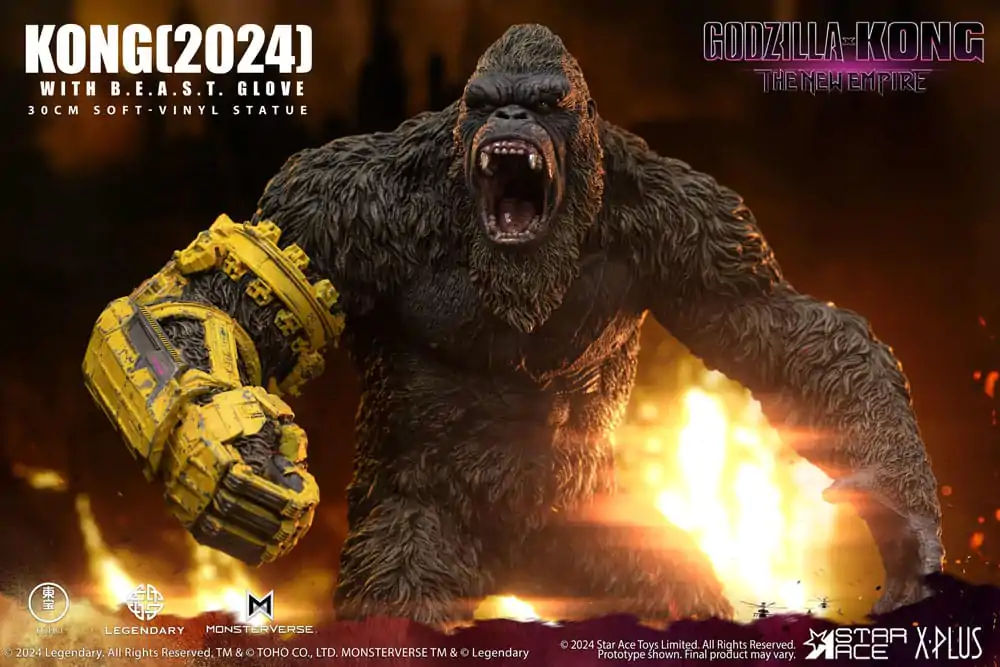 Godzilla vs. Kong: The New Empire Soft Vinyl Statue Kong s rukavicou B.E.A.S.T. 30 cm termékfotó