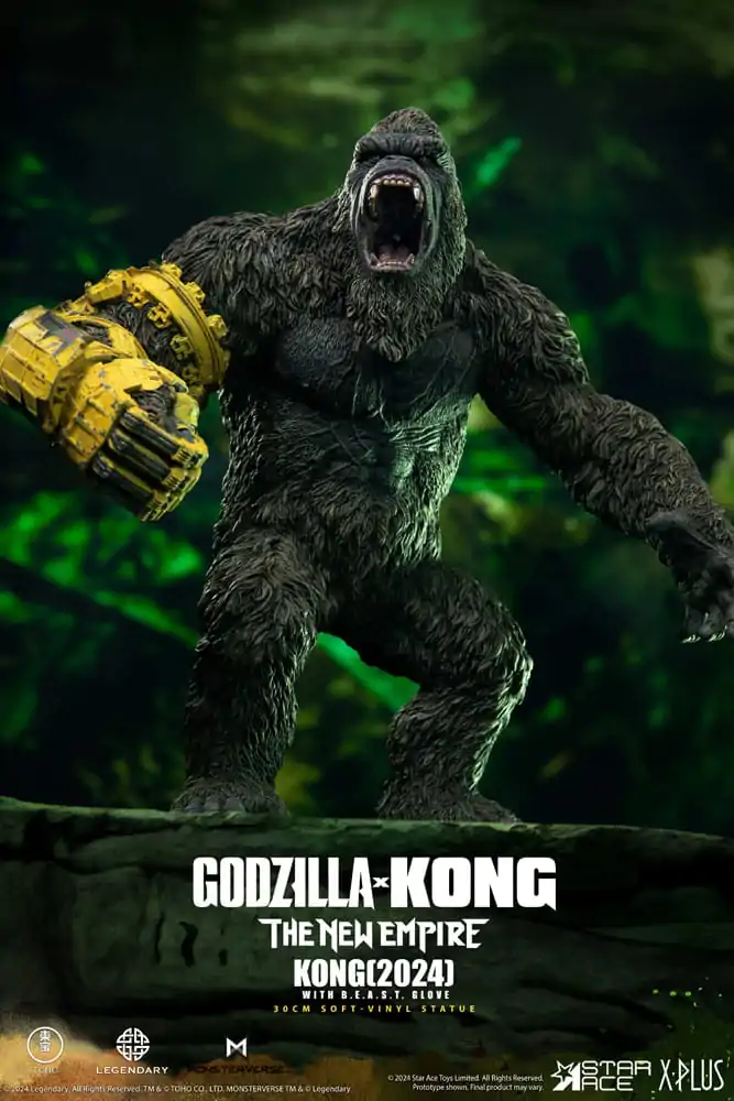 Godzilla vs. Kong: The New Empire Soft Vinyl Statue Kong s rukavicou B.E.A.S.T. 30 cm termékfotó