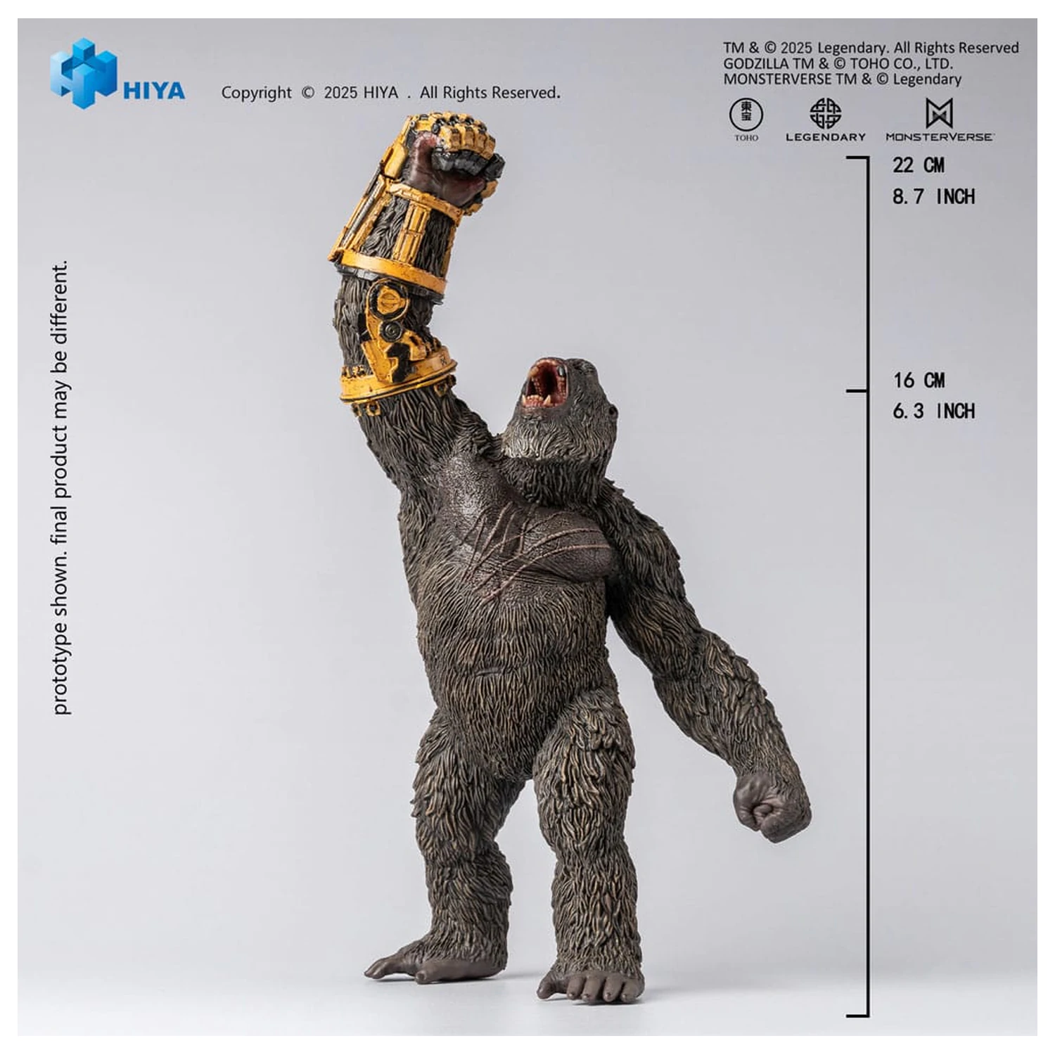 Godzilla x Kong The New Empire Stylist Series PVC socha Kong B.E.A.S.T. Glove Version 22 cm produktová fotografia