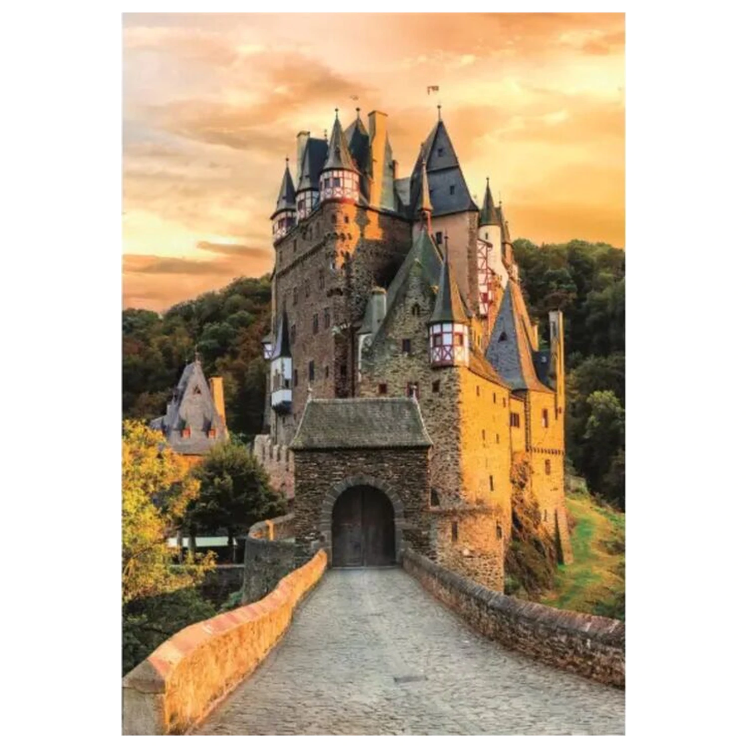 Golden Hour At Eltz Castle puzzle 1000 ks produktová fotografia