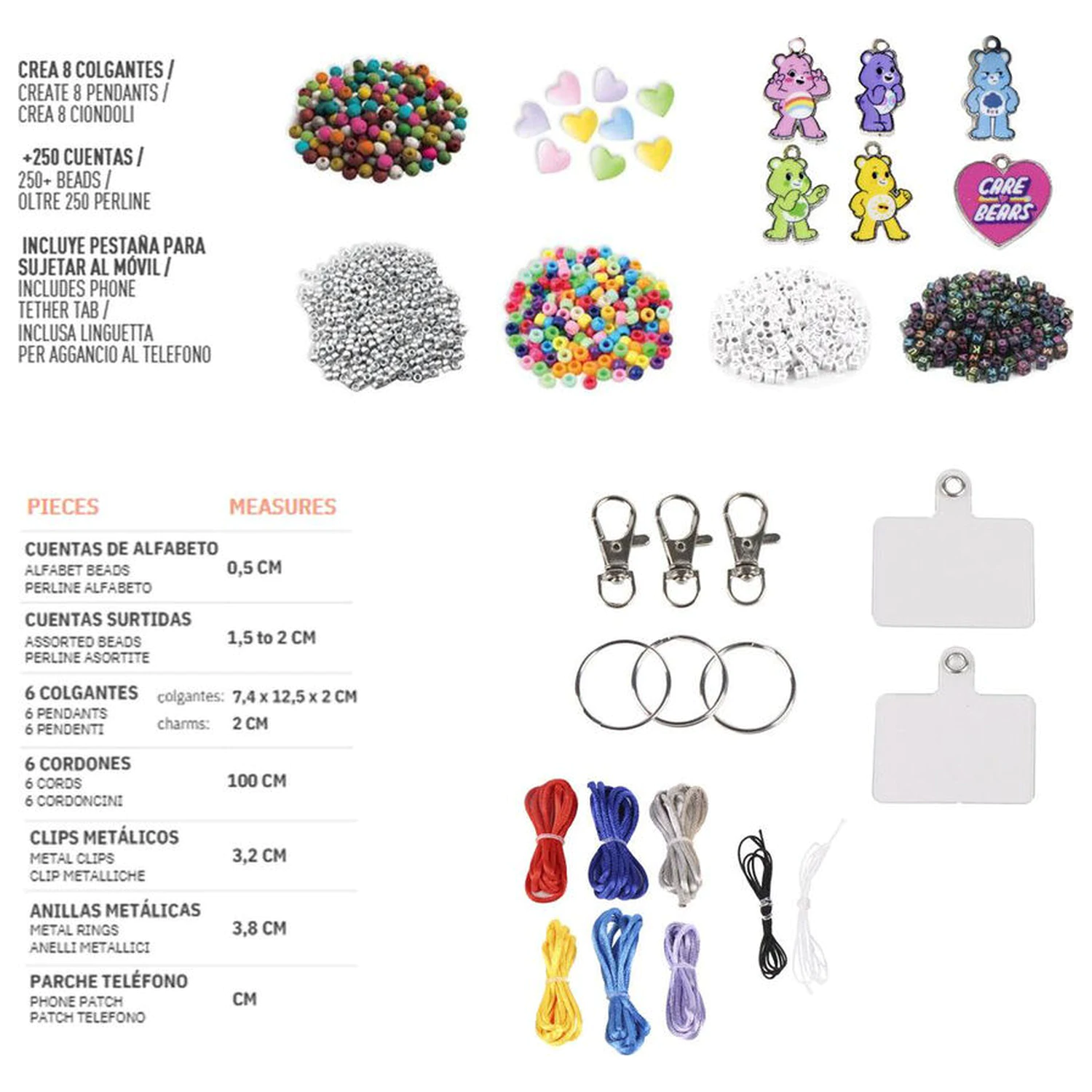 Care Bears sada na výrobu kľúčenky produktová fotografia