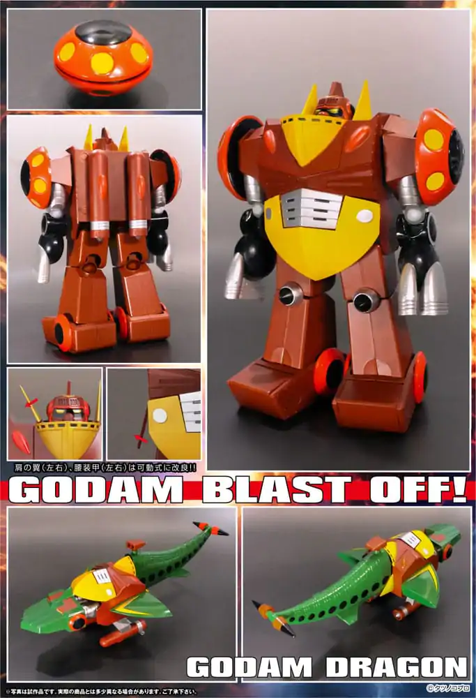 Gowappa 5 Godam Dynamite Action Akčná figúrka Kai Gordam Full Blast Off Set 17 cm produktová fotografia