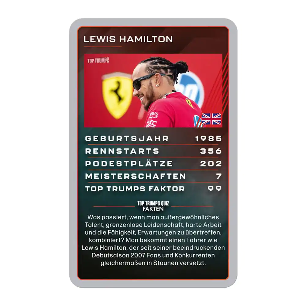 Grand Prix Helden Card Game Top Trumps Zberateľské predmety *Nemecká Verzia* produktová fotografia