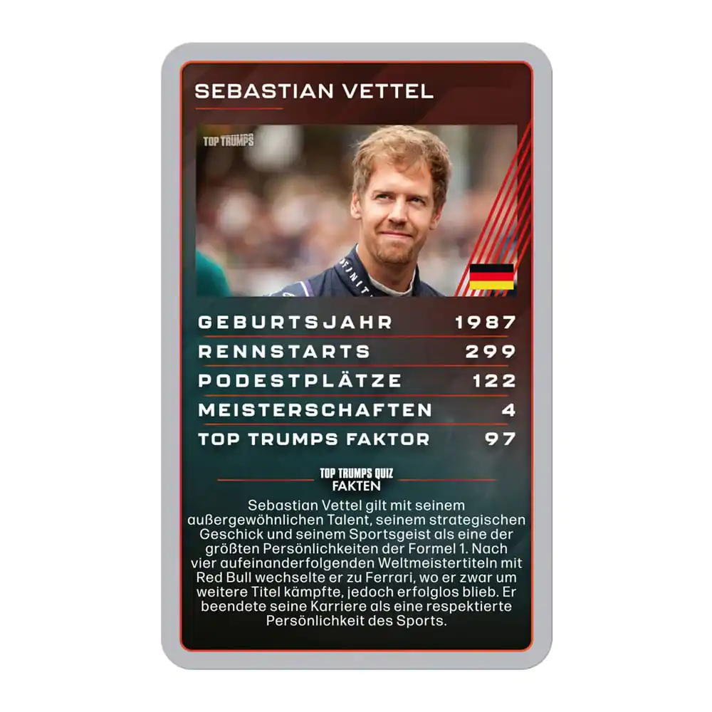 Grand Prix Helden Card Game Top Trumps Zberateľské predmety *Nemecká Verzia* produktová fotografia