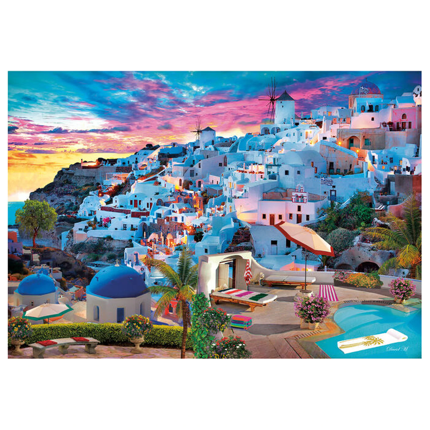 Greece View puzzle 500 kusov produktová fotografia