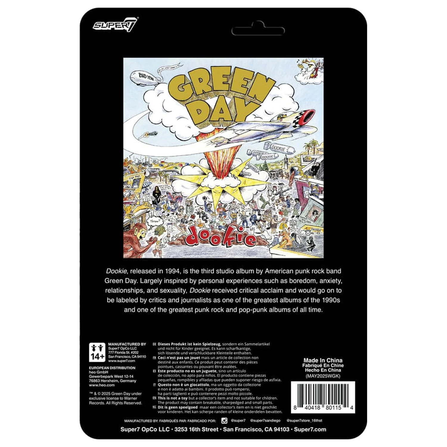 Green Day ReAction Action Figure Dookie Dog 9 cm produktová fotografia