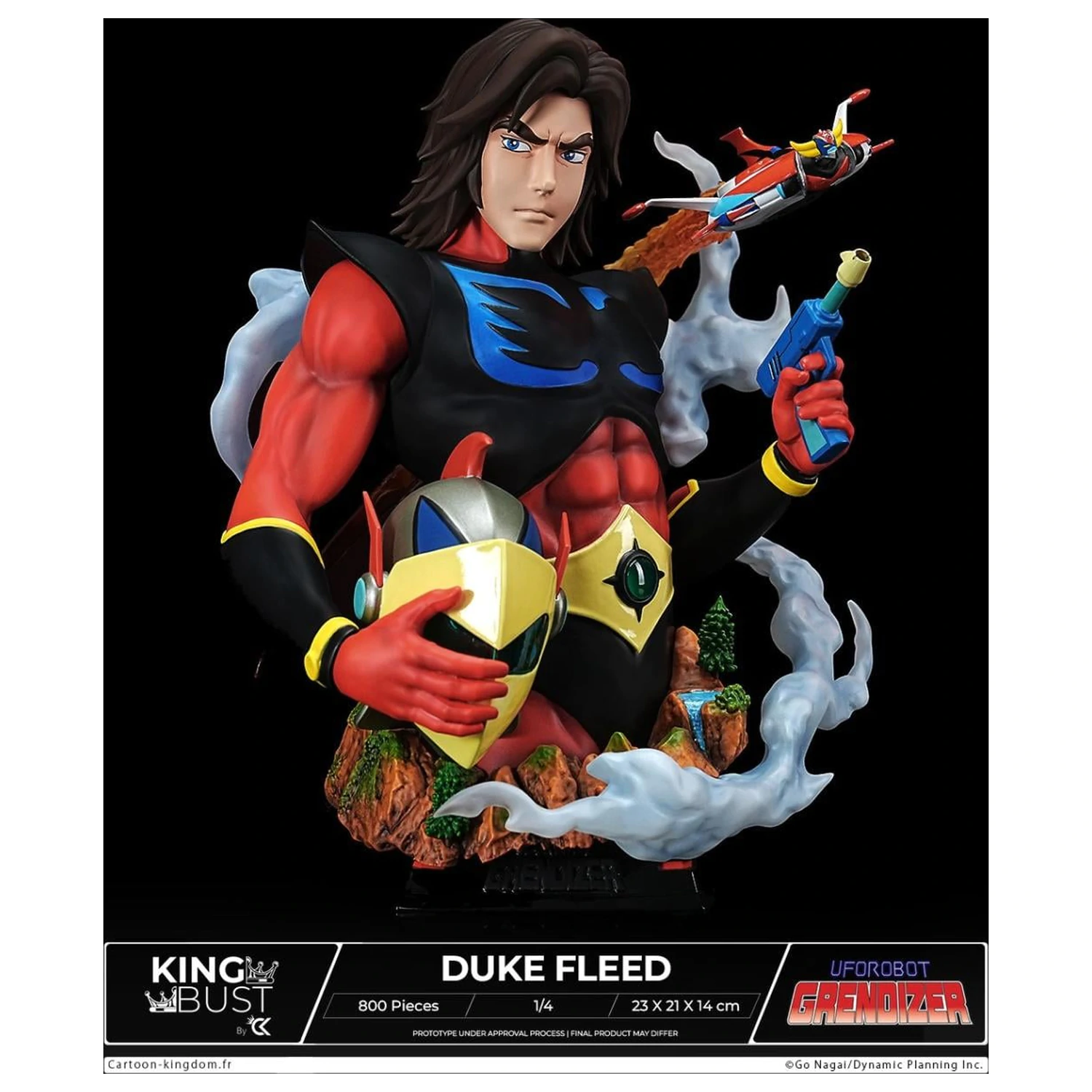 Grendizer Duke Fleed King busta 1/4 23 cm produktová fotografia