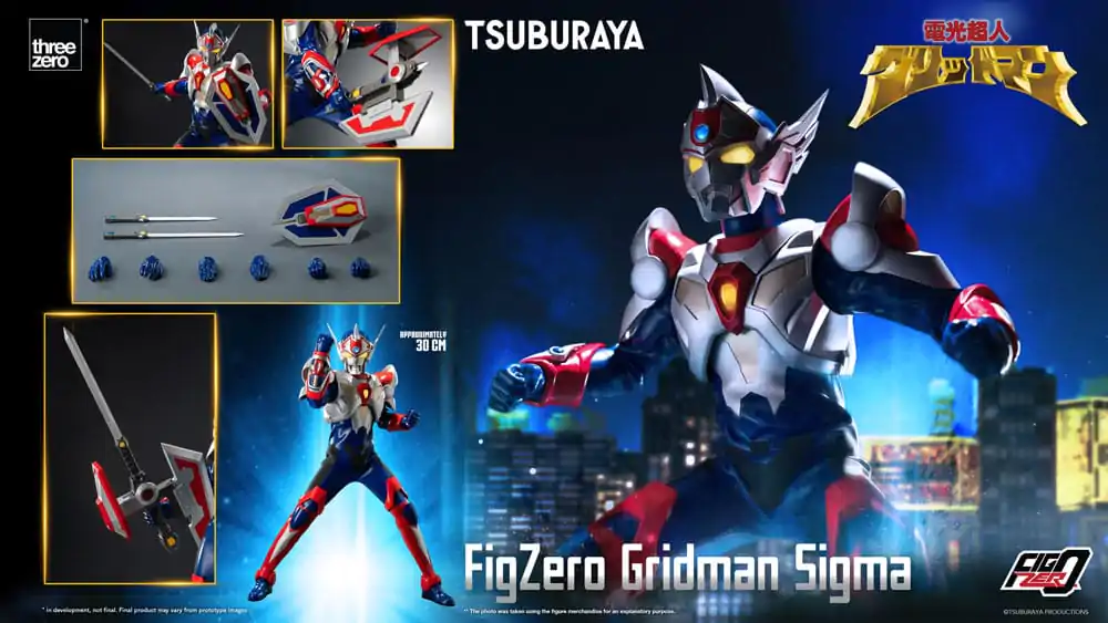 Gridman the Hyper Agent: Revenge of Neo Evil Lord FigZero Akčná figúrka Gridman Sigma 30 cm produktová fotografia