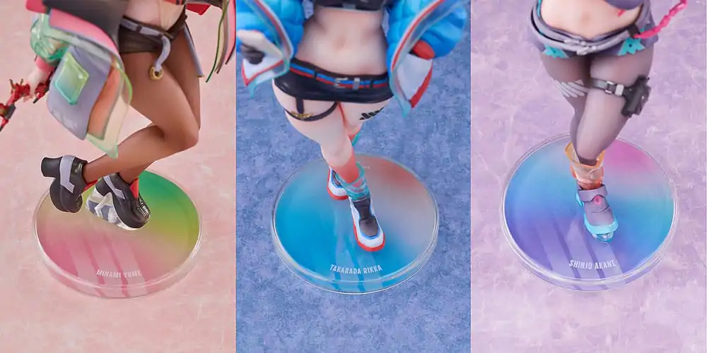 Gridman Universe PVC Sošky 3-Pack 1/7 Rikka Takarada, Akane Shinjo, Yume Minami: Dreamy Divas Ver. produktová fotografia