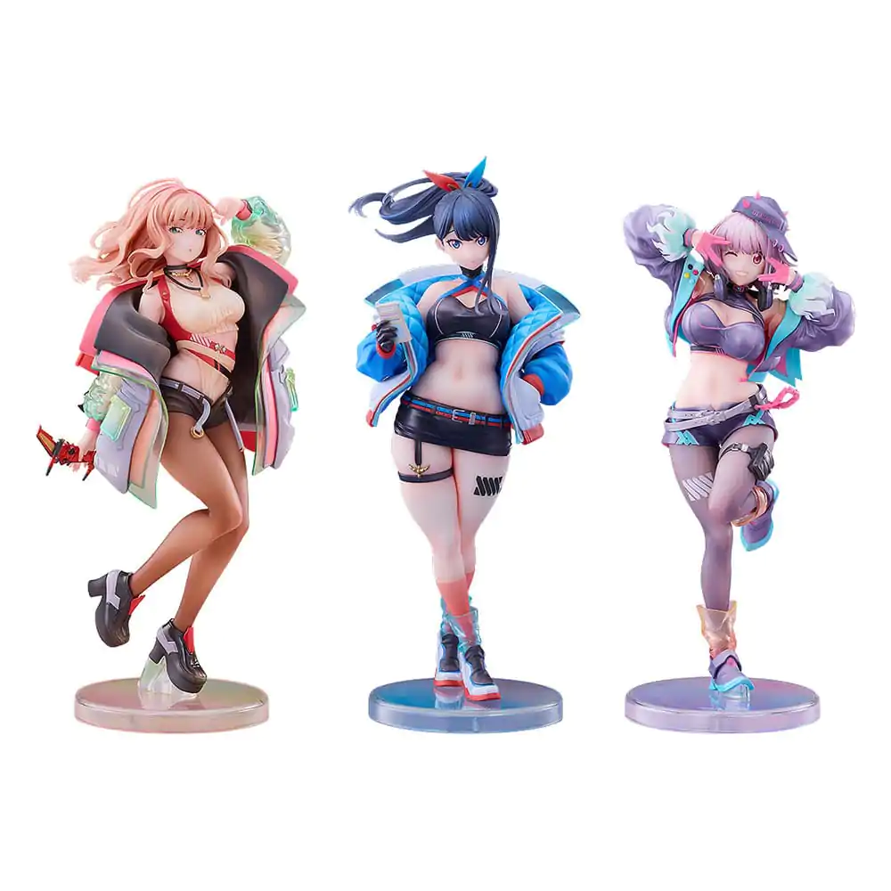 Gridman Universe PVC Sošky 3-Pack 1/7 Rikka Takarada, Akane Shinjo, Yume Minami: Dreamy Divas Ver. produktová fotografia