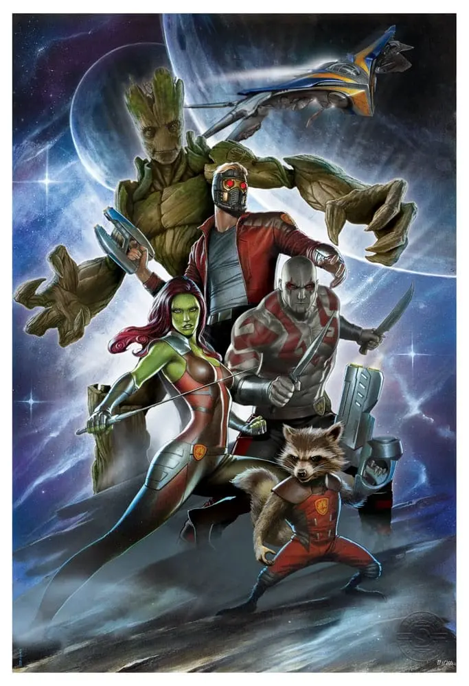 Guardians of the Galaxy Art Print Castaways 41 x 61 cm - nerámovaný produktová fotografia