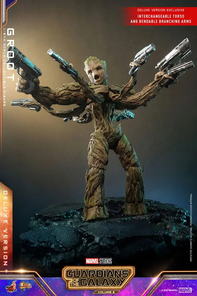 Guardians of the Galaxy Vol. 3 Movie Masterpiece akčná figúrka 1/6 Groot (Deluxe Version) 32 cm termékfotó