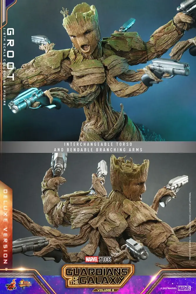 Guardians of the Galaxy Vol. 3 Movie Masterpiece akčná figúrka 1/6 Groot (Deluxe Version) 32 cm termékfotó