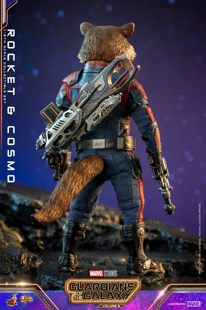 Guardians of the Galaxy Vol. 3 Movie Masterpiece Akčných figúrok 1/6 Rocket & Cosmo 16 cm termékfotó