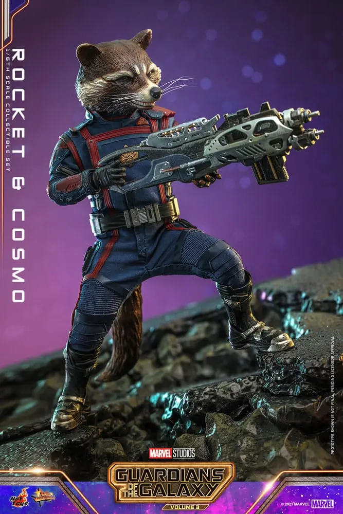 Guardians of the Galaxy Vol. 3 Movie Masterpiece Akčných figúrok 1/6 Rocket & Cosmo 16 cm termékfotó