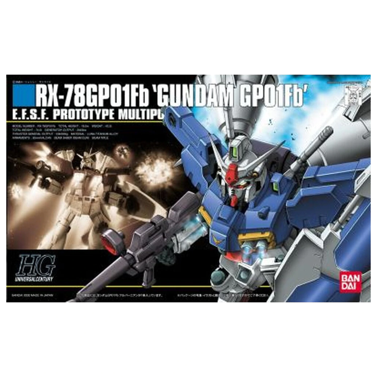 Gundam 0083 Stardust Memory RX-78GP01-Fb Gundam Full Vernian Zephyranthes Mobile Suit Súprava modelu HG 1/144 produktová fotografia