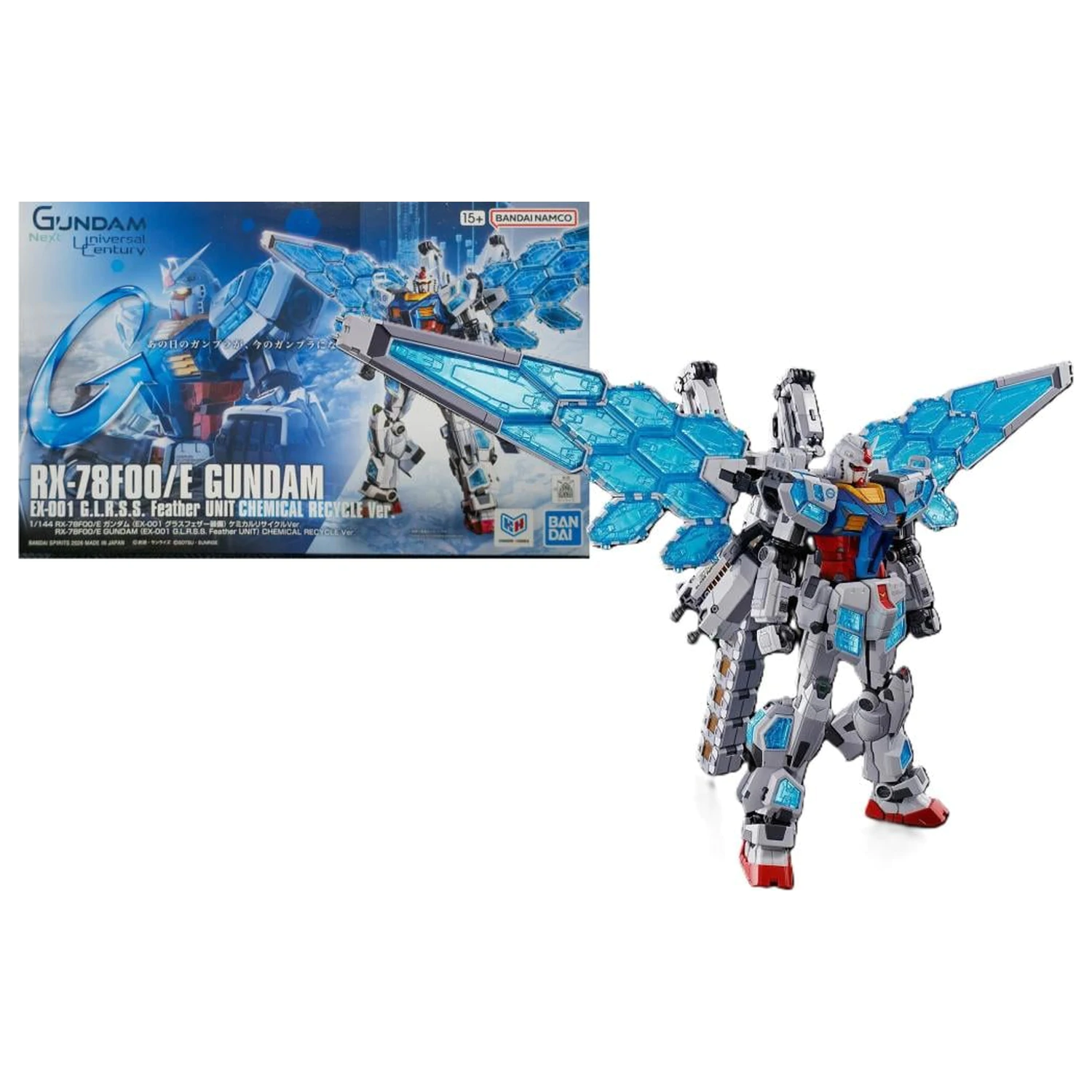 Gundam 1/144 RX-78F00/E (EX-001 G.L.R.S.S.) model chemickej stavebnice produktová fotografia