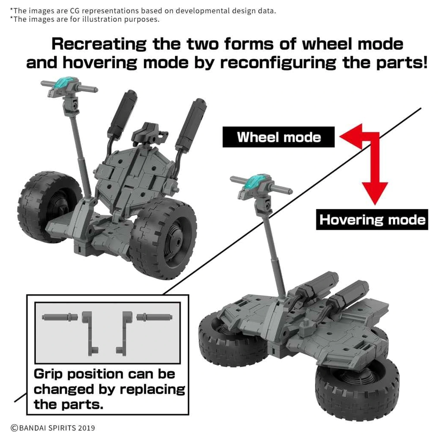 Gundam 30MM 1/144 Extended Armament Vehicle B Model Kit produktová fotografia