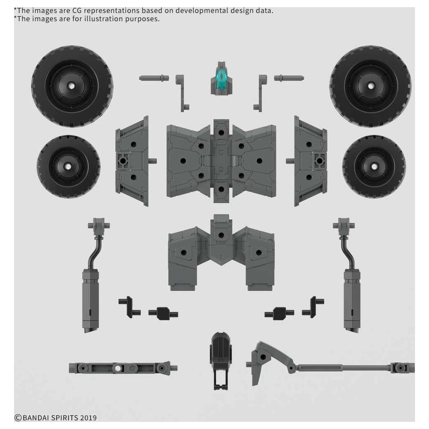 Gundam 30MM 1/144 Extended Armament Vehicle B Model Kit produktová fotografia