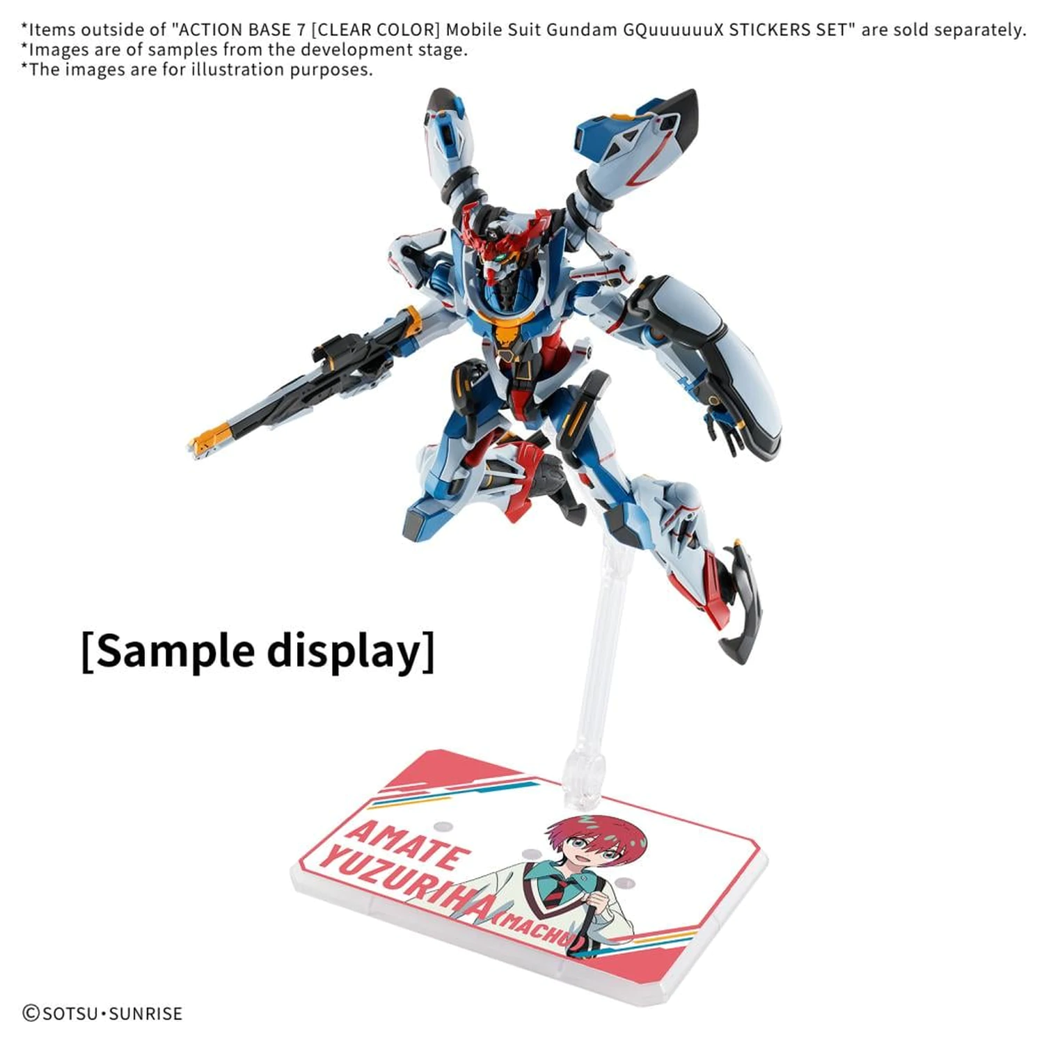 GUNDAM Akčná základňa 7 Priehľadná Farba Mobile Suit GQuuuuuuX Sada nálepiek produktová fotografia