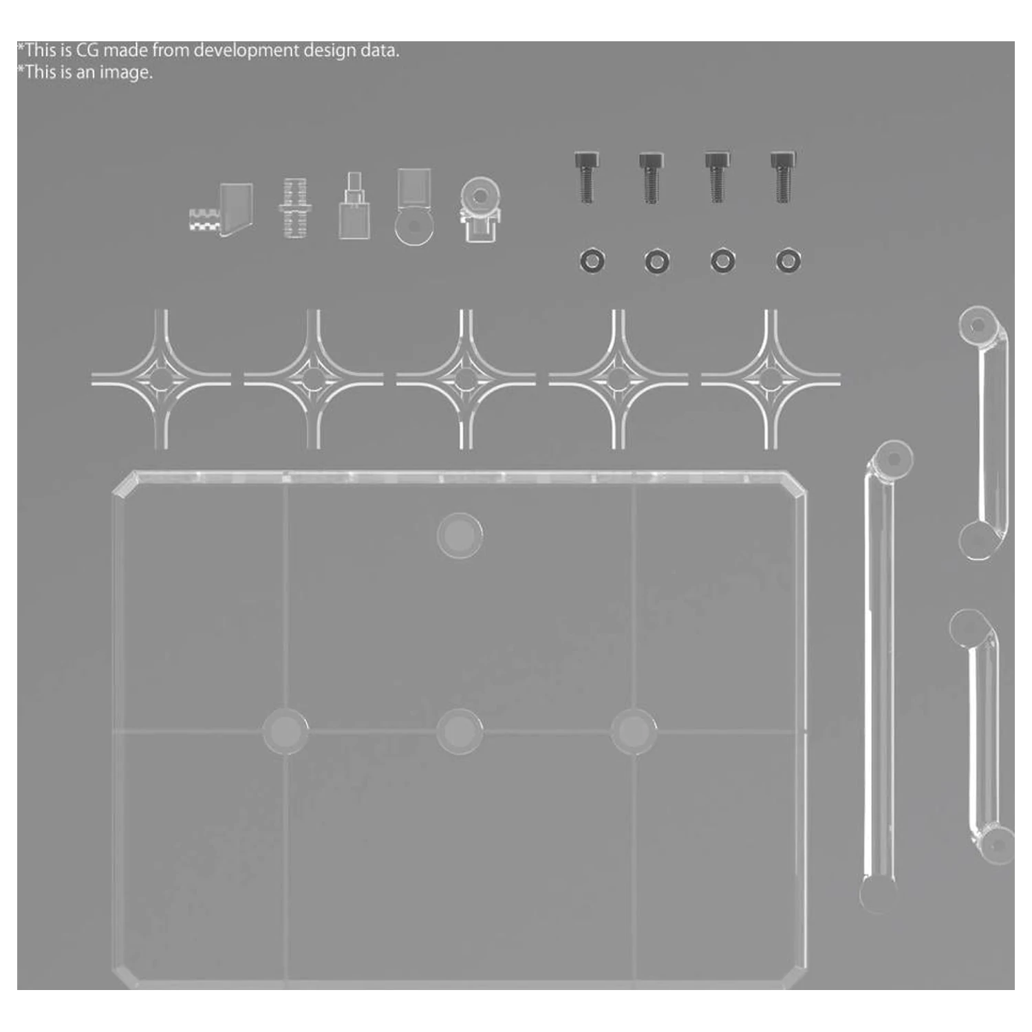 Gundam Akčná Základňa 8 (Priehľadná Farba) Model Kit produktová fotografia