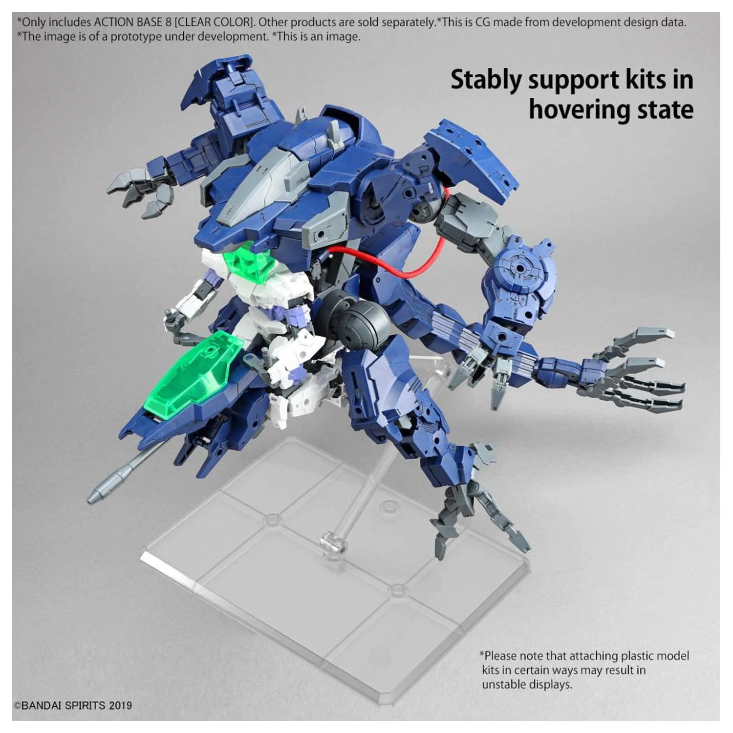 Gundam Akčná Základňa 8 (Priehľadná Farba) Model Kit produktová fotografia